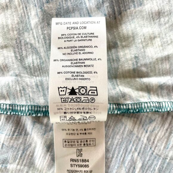 NWOT Patagonia Amber Dawn Jersey Dress in Tarkine Fern:Tasmanian Teal - Size S - Picture 10 of 14